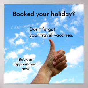 Poster - Réservé vos vacances ?