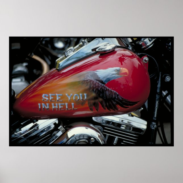 Poster réservoir de carburant personnalisé Dakota du Sud (Devant)