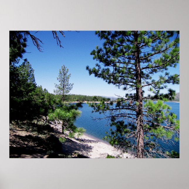 Poster Réservoir de Stampede - Forêt nationale de Tahoe (Devant)