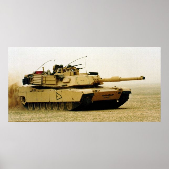 Poster Réservoir M1A1 Abrams (Devant)