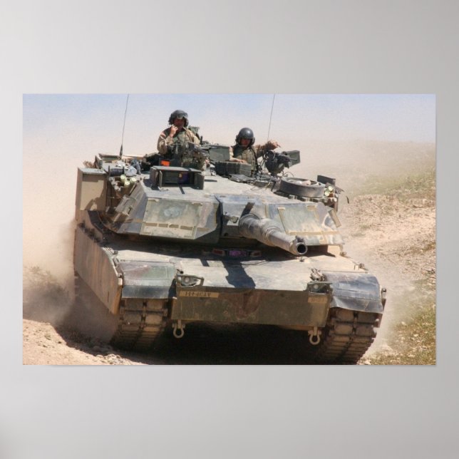 Poster Réservoir M1A1 Abrams (Devant)