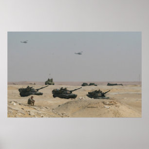 Poster Réservoirs M1-A1 Abrams