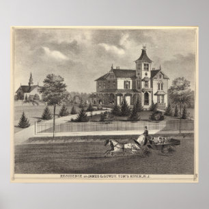 Poster Résidence de James G Gowdy, Tom's River, NJ
