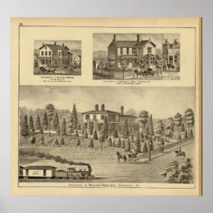 Poster Résidence de roseau de William, Sewickley