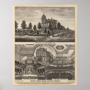 Poster Résidence de ruisseaux et Chambre de grand opéra,