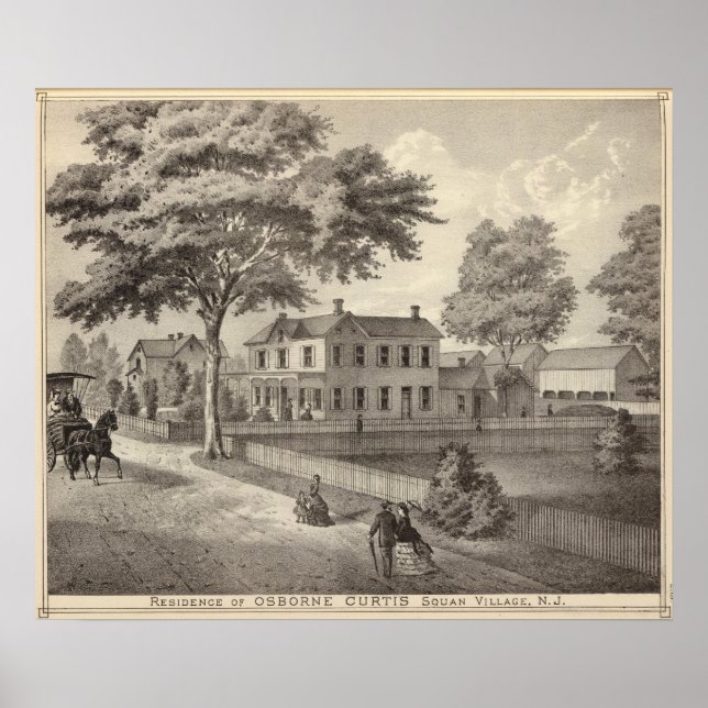 Poster Résidence d'Osborne Curtis, Squan Village, NJ (Devant)
