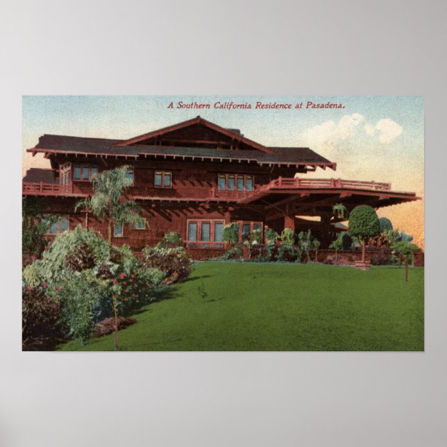 Poster Résidence du sud de la Californie (Devant)