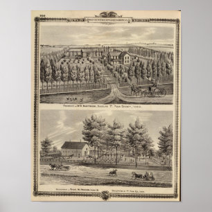 Poster Résidences de WH Hartsook et TW Parker