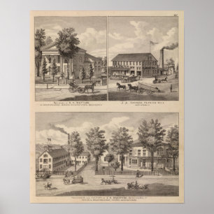 Poster Résidences et usines à Bennington