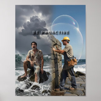 Poster Résilience construite avant l'affiche des vagues