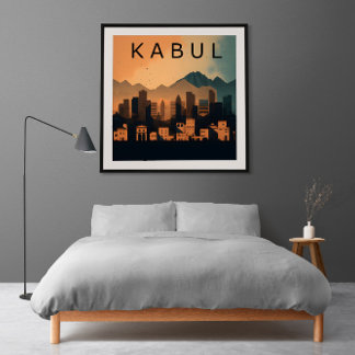 Poster Résilience dans la nuit : Un portrait minimaliste