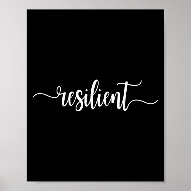 Poster Resilient Mental Strength Self-esteem Motivation R (Devant)