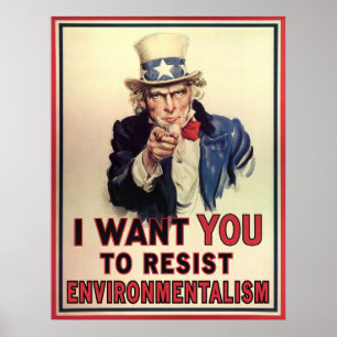 Poster Resist Environmentalism