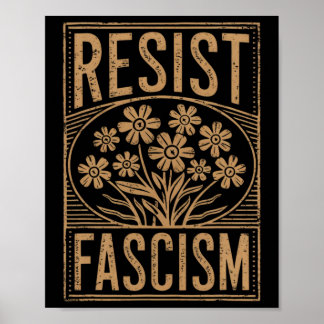 Poster Resist Fascism Protest Trump Anti Trump 3 