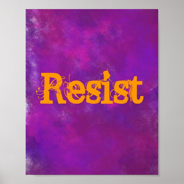 Poster résister (Devant)