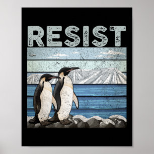 Poster Résister à l'activisme des pingouins