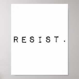 Poster Résister À L'Administration Trump - Limited Editio