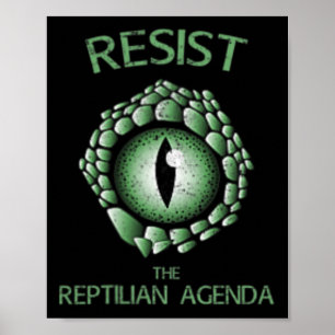 Poster Résister À L'Agenda Républicain Théorie Du Conspir