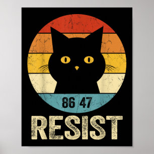 Poster Résister Anti Trump Tee Retro Résister Anti Trump 