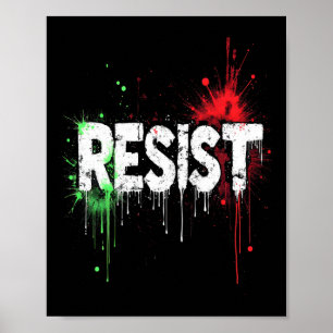 Poster Résister aux manifestations politiques