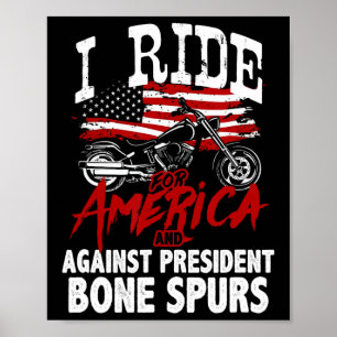 Poster Résister aux motards anti-Trump contre la maladie