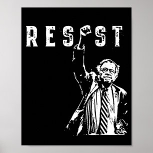 Poster Résister Bernie Sanders Liberter Service National 