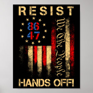 Poster Résister Les Mains De La Sécurité Sociale Medicare