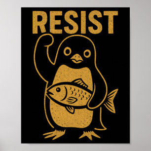 Poster Résistez à la manifestation anti-Trump contre Rebe