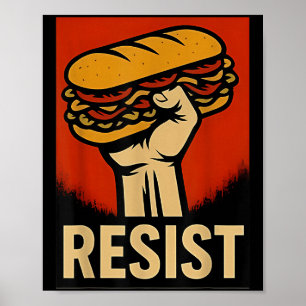 Poster Résistez À L'Étrier Sandwich Dc