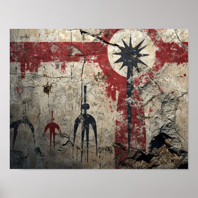 Poster Résonance Ancestrale : narrations néolithiques (Devant)