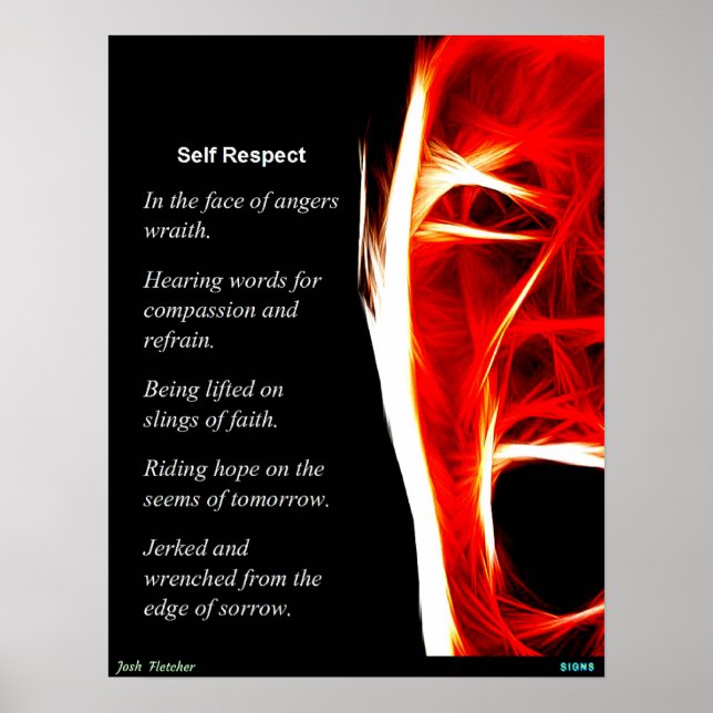 Poster Respect de soi (Devant)
