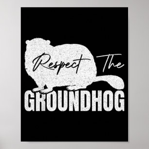 Poster Respecter la marmotte animal de la marmotte