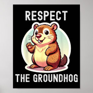Poster Respecter le chuchoteur de marmottes humour drôle 