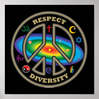 Poster respecter le noir de diversité