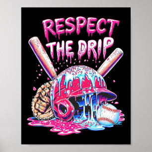 Poster Respectez le goutte Bysebyll Home Plate Crème Glac