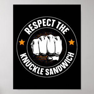 Poster Respectez Le Sandwich Knuckle