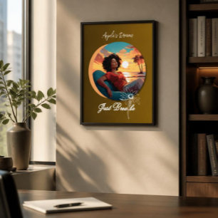 Poster Respire la femme afro-américaine