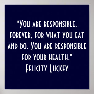 Poster Responsabilité en matière de perte de poids 7