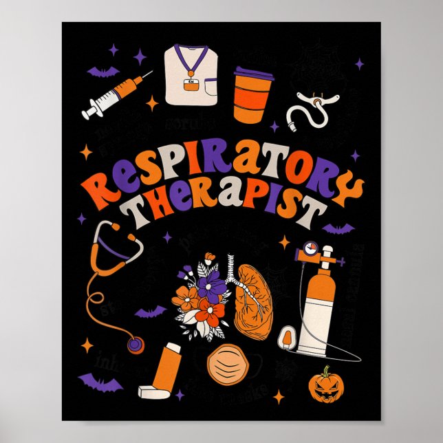 Poster Resratory Therast Shirt Halloween Resratory Theras (Devant)
