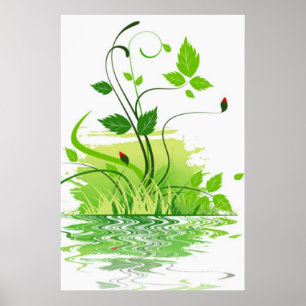 Poster Ressort vert