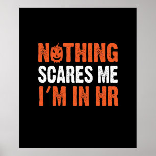 Poster Ressources humaines Halloween HR Costume drôle