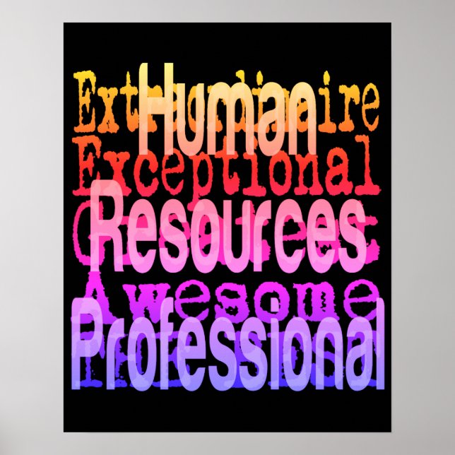 Poster Ressources humaines Professionnel Extraordinaire (Devant)