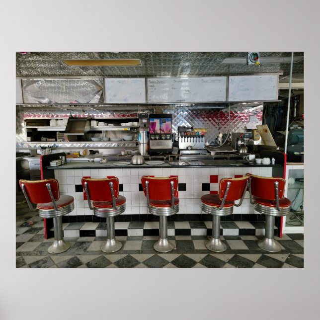 Poster Restaurant abandonné (Devant)