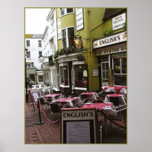 Poster Restaurant anglais imprimé (RU)