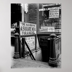 POSTER RESTAURANT BOWERY À 5 %