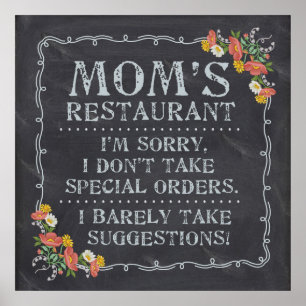 Poster Restaurant de maman