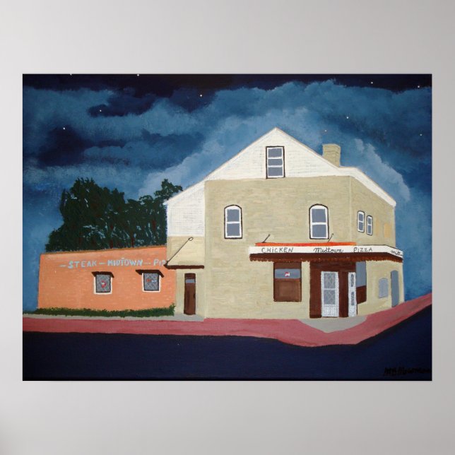 Poster Restaurant Midtown (Devant)