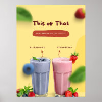 Restaurant Milk Shake Promotionnels Front Advert