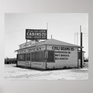 Poster Restaurant Routier, 1939. Photo Vintage