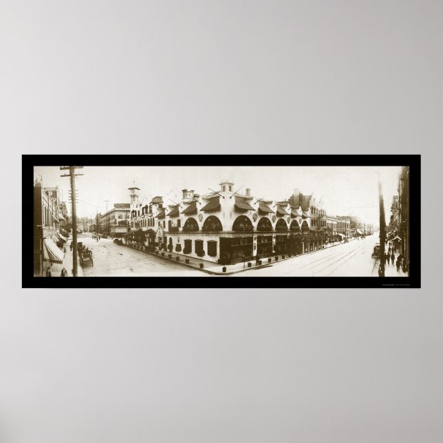 Poster Restaurant Spokane WA Photo 1908 (Devant)